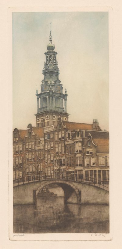 Zuiderkerk in Amsterdam von Frans Everbag (signed by artist)