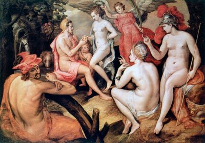 Das Urteil des Paris, ca. 1550 von Frans Floris