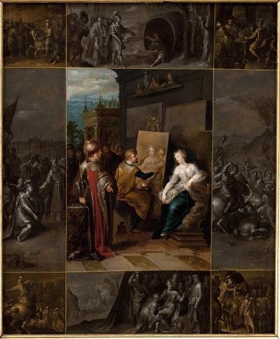 Apelles malt Campaspe von Frans Francken d.Y.
