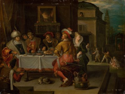 Das Gleichnis vom reichen Mann und dem armen Lazarus von Frans Francken the Younger