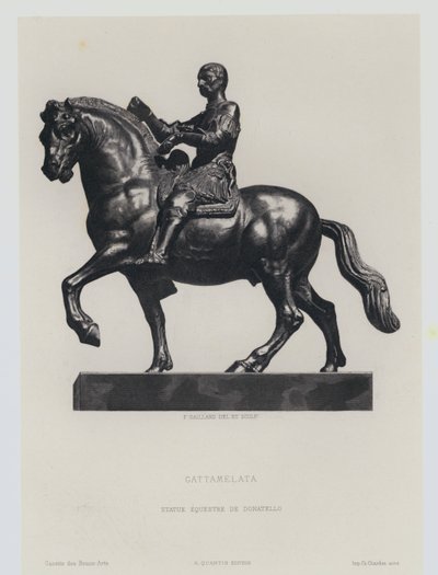 Bronzene Reiterfigur des italienischen Renaissance-Söldners Gattemalata, von Donatello von Frans Gaillard