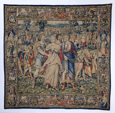 Tobit und Anna im Exil nach Ninive (De geschiedenis van Tobit en Tobias) von Frans Geubels