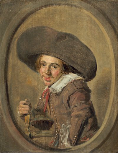 Ein junger Mann mit großem Hut, 1626-1629 von Frans Hals