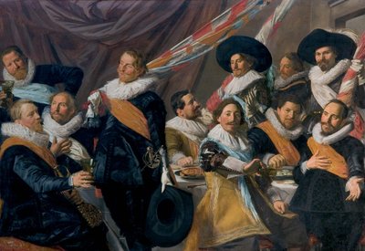 Bankett der Offiziere der St. Georgs-Bürgerwehr von Frans Hals