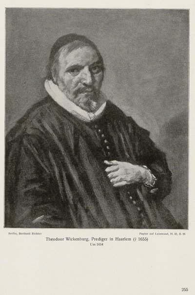 Porträt von Theodorus Wikenburg von Frans Hals