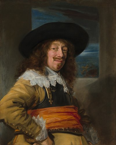 Porträt eines Mitglieds der Haarlemer Bürgerwehr von Frans Hals