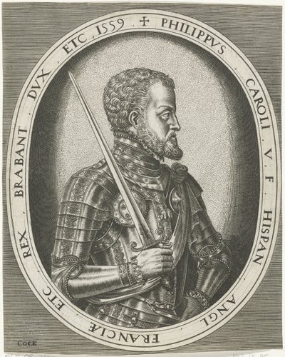 Porträt von König Philipp II. von Spanien von Frans Huys