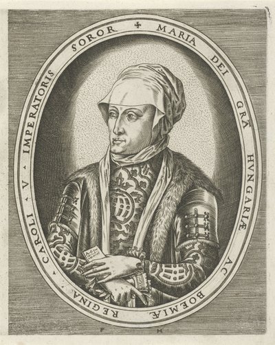 Porträt der Statthalterin Maria von Ungarn von Frans Huys