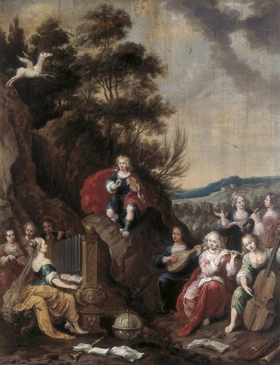 Muse Konzert mit Apollo von Frans II the Younger Francken