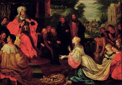 Salomon und die Königin von Saba von Frans II the Younger Francken