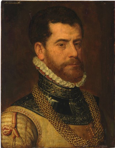 Porträt eines Gentlemans, mit dem Monogramm von Don Gaspar de Haro y Guzman von Frans I Pourbus