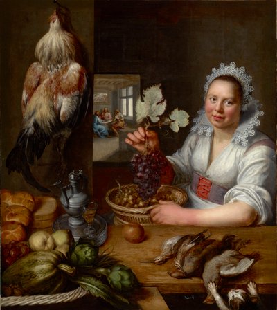 Küchenszene mit Christus in Emmaus von Frans Snyders or Snijders