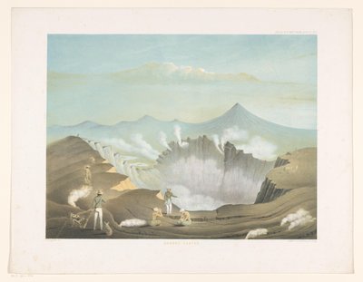 Vulkan Guntur in West-Java von Frans Wilhelm Junghuhn