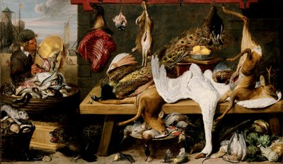 Marktszene an einem Kai, ca. 1635-1640 von Frans and workshop Snyders