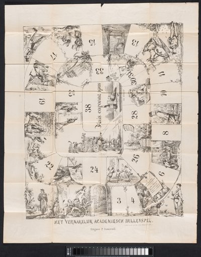 Karikatur im Leidener Studentenalmanach, 1874 von Fransen van de Putte