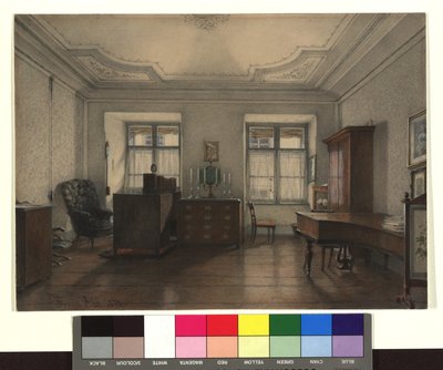 Franz Grillparzers Arbeitszimmer von Franz Alt