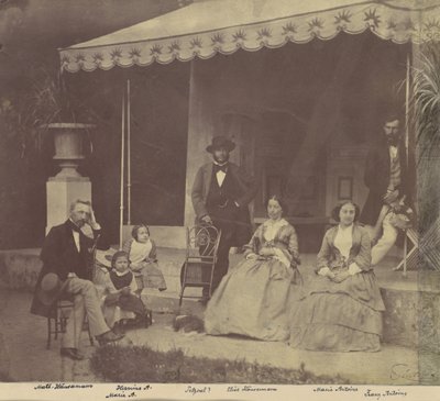 [Gruppenporträt der Familien Antoine und Höusermann], 1850er-60er Jahre von Franz Antoine