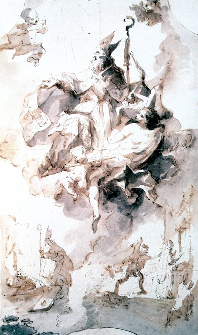 Krönungsglorie des Heiligen Stanislas, ca. 1744-1796 von Franz Anton Maulbertsch