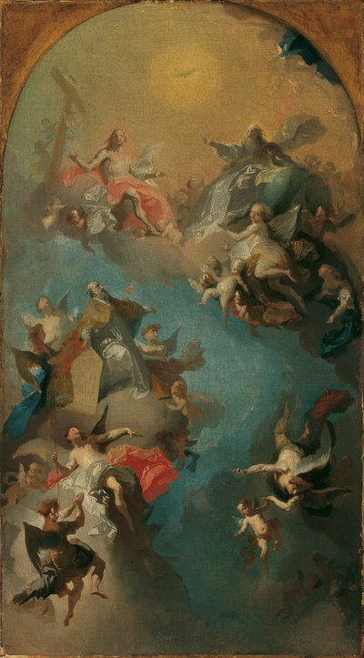 Die Aufnahme des heiligen Augustinus in den Himmel von Franz Anton Maulbertsch
