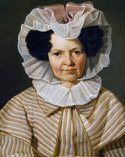 Porträt von Therese Burger Bischof, Gemälde von Franz Eybl von Franz Eybl