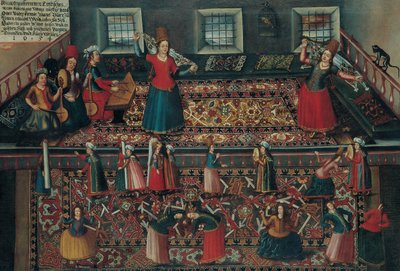 Szene aus dem türkischen Harem, zweite Hälfte des 17. Jahrhunderts von Franz Georg Hörmann