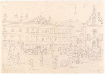 1., Neuer Markt - Palais Schwarzenberg und Kapuzinerkirche von Franz Gerasch