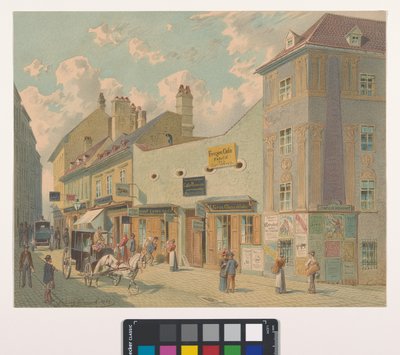 7., Burggasse 28-36 - Blick von Höhe Kirchengasse von Franz Gerasch