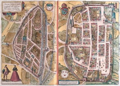 Chartres und Chateaudun, Frankreich von Franz Hogenberg
