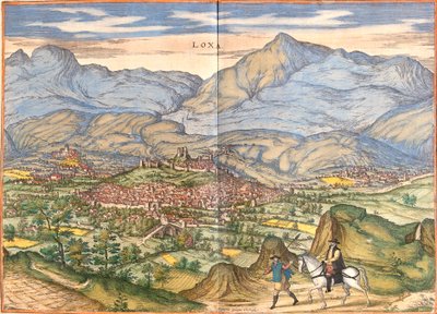 Ansicht von Loja, Spanien von Franz Hogenberg