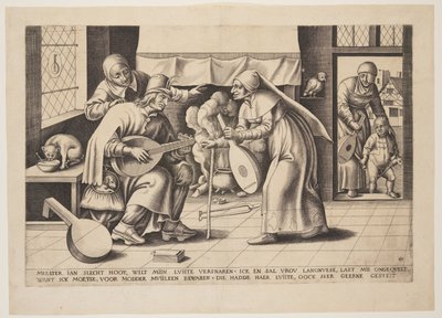 Meister John Blockhead (der Lautenmacher) von Franz Huys