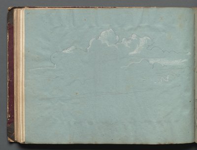 Album mit Ansichten von Rom und Umgebung, Landschaftsstudien, Seite 36b: Wolkenstudie von Franz Johann Heinrich Nadorp