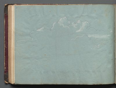 Album mit Ansichten von Rom und Umgebung, Landschaftsstudien, Seite 36b: Wolkenstudie von Franz Johann Heinrich Nadorp