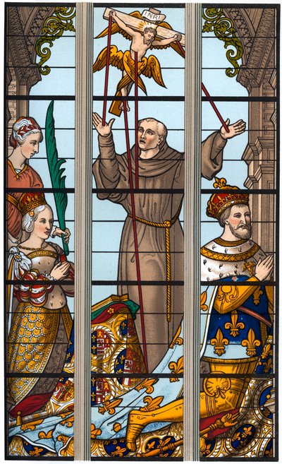 Franz I. und Eleonore bei ihren Andachten, 1515-1547, 1870 von Franz Kellerhoven