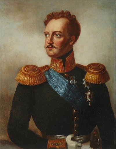 Porträt von Graf Alexander von Benckendorff 1783-1844 von Franz Krüger