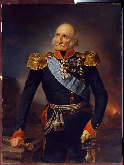 Porträt des Feldmarschalls Graf Ludwig Adolf Peter von Sayn Wittgenstein von Franz Krüger