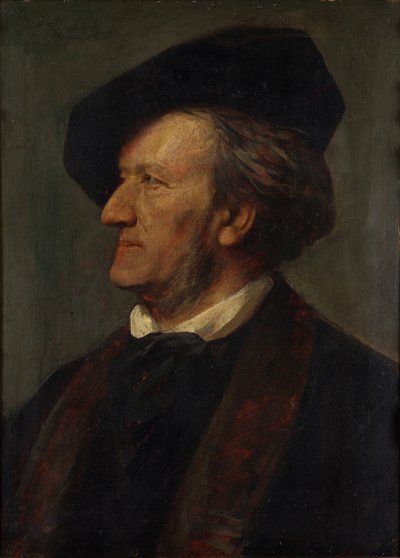 Porträt des Komponisten Richard Wagner 1813-1883 von Franz von Lenbach