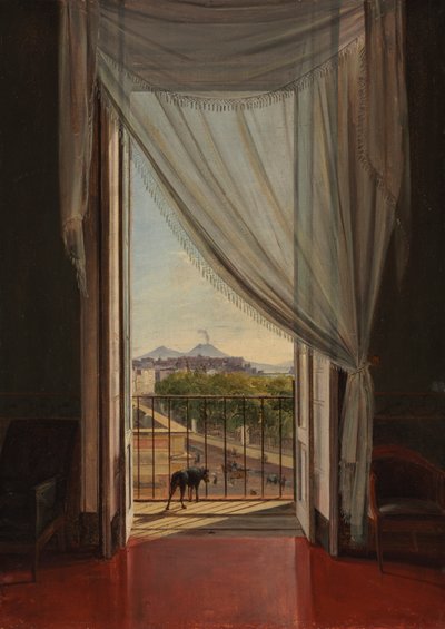 Ein Blick auf Neapel durch ein Fenster von Franz Ludwig Catel