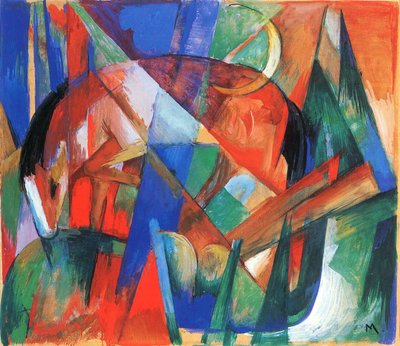 Mythisches Wesen II (Pferd) von Franz Marc