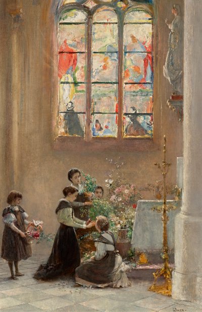 Fest St. Maria in einer Kirche in Venedig von Franz Russ der Jüngere