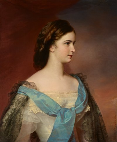 Porträt der Kaiserin Elisabeth von Österreich (1837–1898) von Franz Schrotzberg