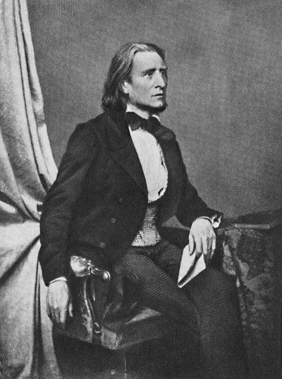 Franz Liszt, ca. 1860 von Franz Seraph Hanfstaengl