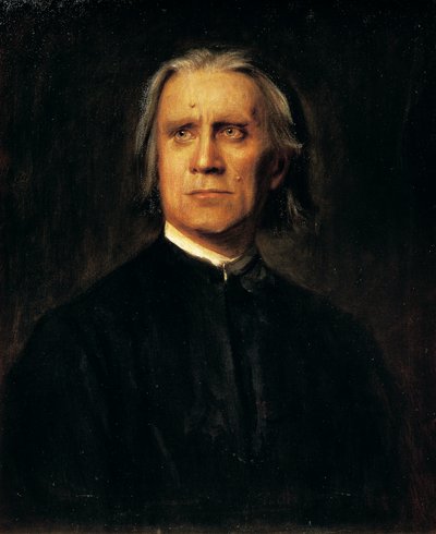 Porträt des ungarischen Komponisten und Pianisten Franz Liszt von Franz Seraph von Lenbach