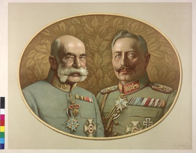 Kaiser von Österreich und Wilhelm II. Franz Joseph I. von Franz Wurbel