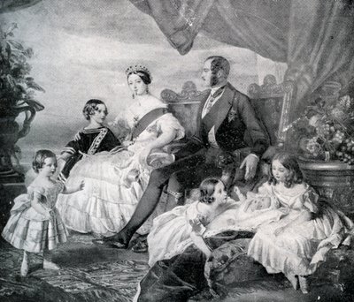 Königin Victoria mit Prinz Albert und ihren Kindern von Franz Xaver  Winterhalter (after)