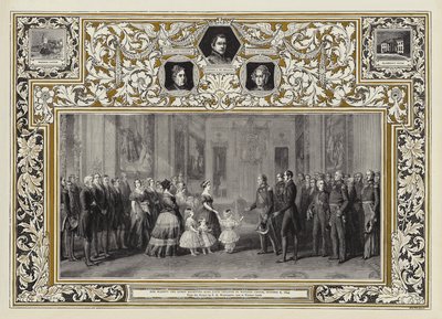 Ihre Majestät die Königin empfängt König Louis Philippe im Windsor Castle, 8. Oktober 1844 von Franz Xaver Winterhalter