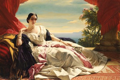 Porträt von Leonilla Ivanovna Baryatinskaya, Prinzessin zu Sayn Wittgenstein, 1843 von Franz Xaver Winterhalter