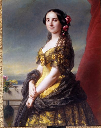 Porträt von Madame Manuel, Gräfin von Gramedo. Gemälde von Franz Xaver Winterhalter (1806-1873) von Franz Xaver Winterhalter