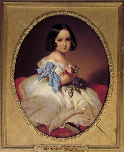 Porträt von Marie Charlotte Amelie von Sachsen, Kaiserin von Mexiko von Franz Xaver Winterhalter