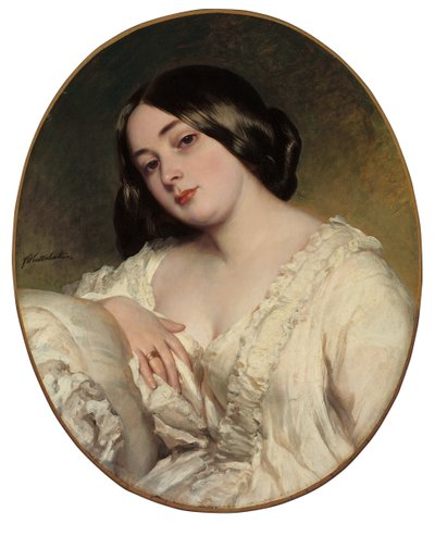 Porträt einer Dame von Franz Xaver Winterhalter