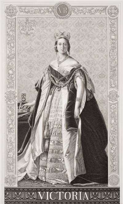 Königin Victoria (1819-1901) aus `Illustrations of English and Scottish History